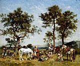 Famous Camp Paintings - Setting up camp